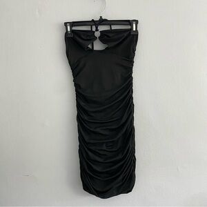 Princess Polly black ruched bodycon dress